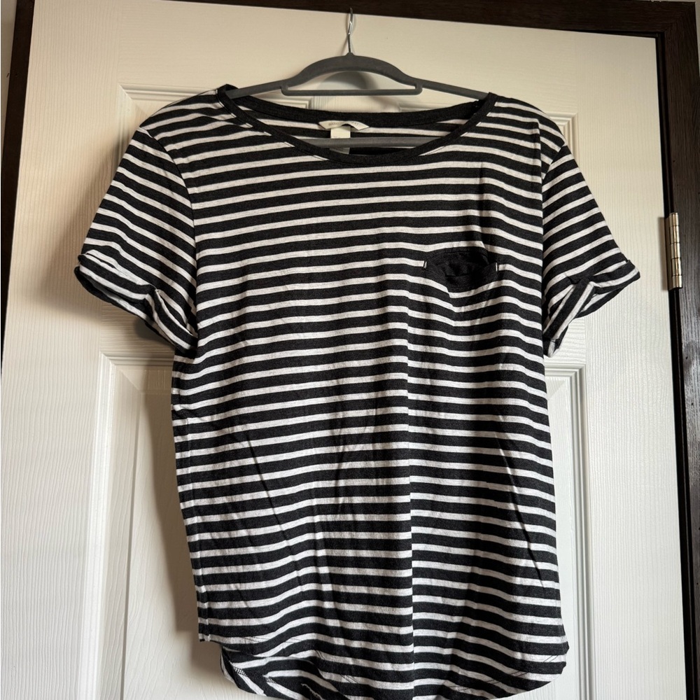 H&M Monochrome Striped Top